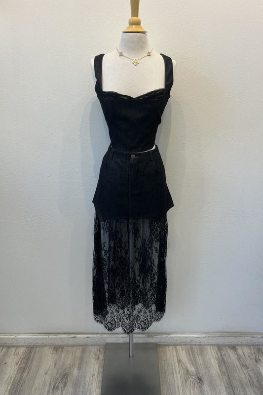 Denim Skirt Set