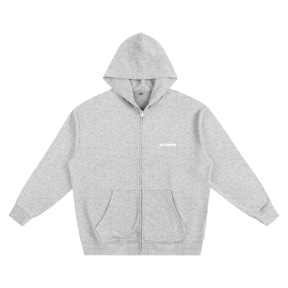 ESSNTIAL ELEMNTS Unisex 400G Heavy Zip-up Hoodie