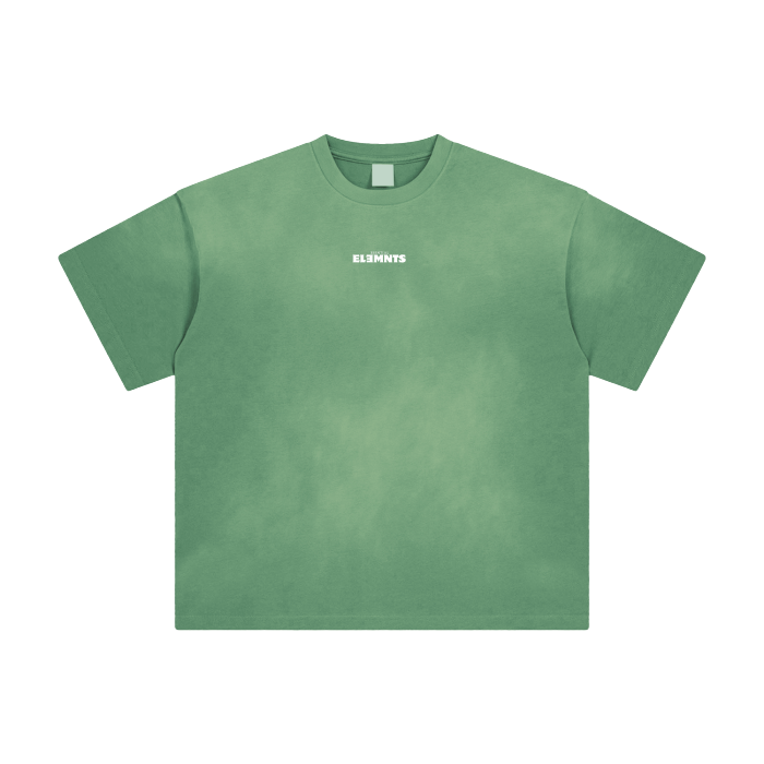 ESSNTIAL ELEMNTS Unisex Fade Wash Drop Shoulder Tee