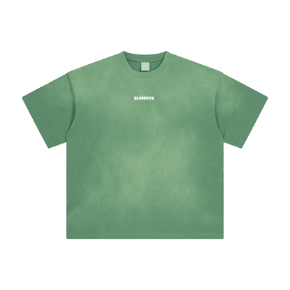 ESSNTIAL ELEMNTS Unisex Fade Wash Drop Shoulder Tee