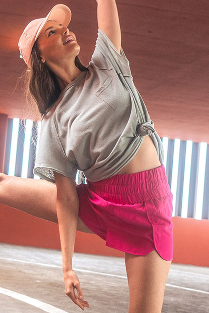 Elastic Waist Active Short