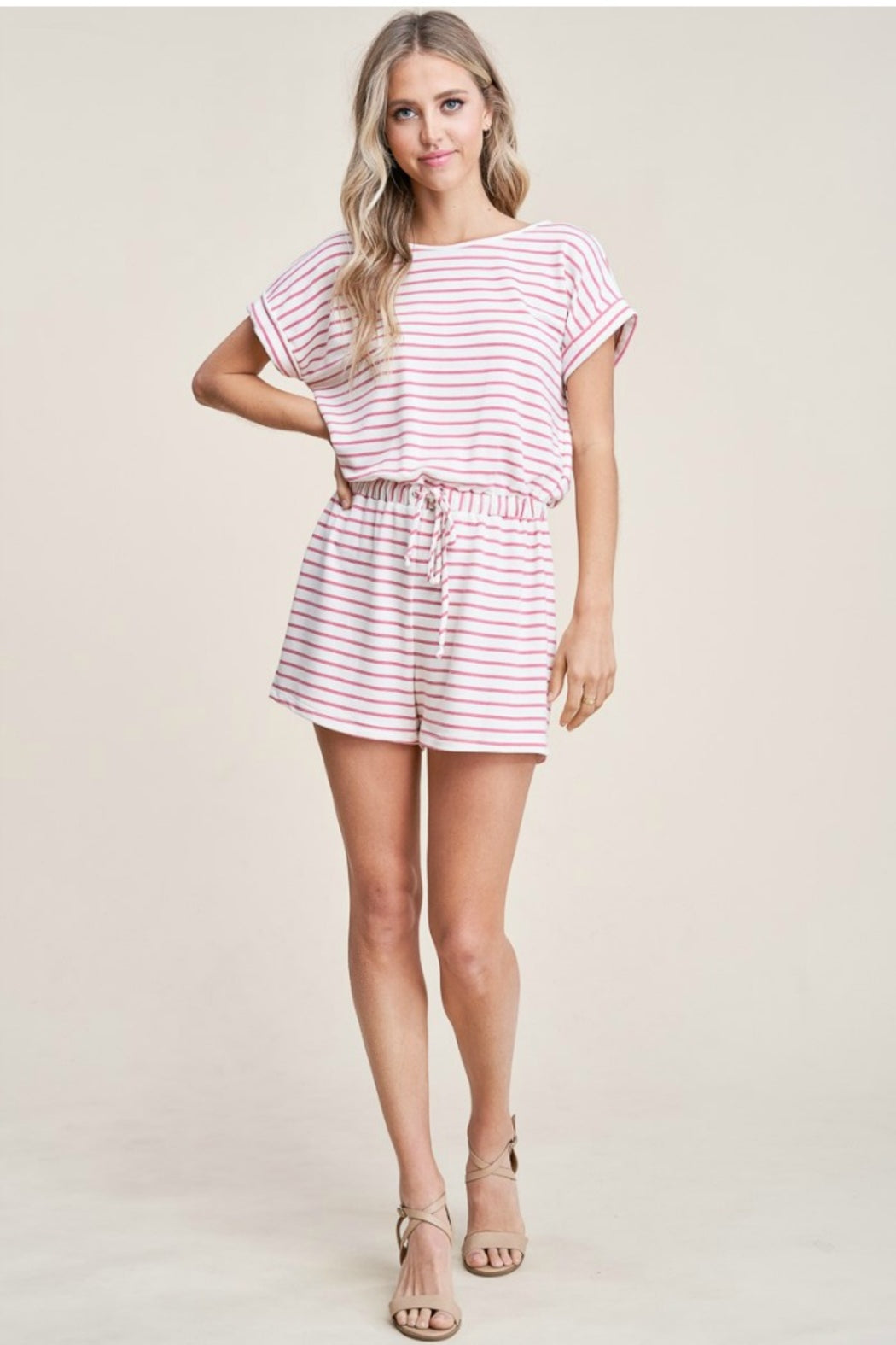 Elastic Waist Romper