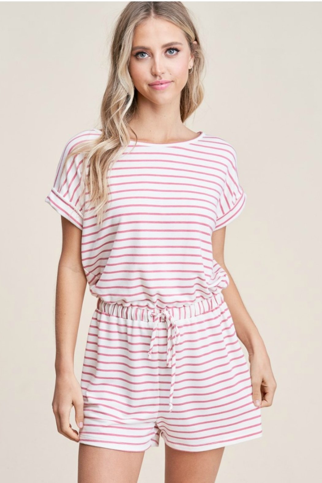 Elastic Waist Romper
