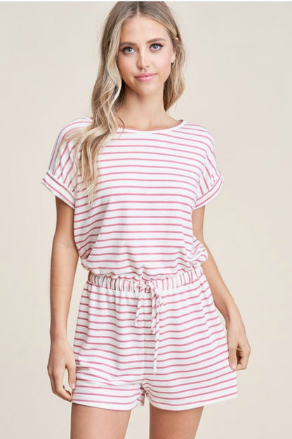 Elastic Waist Romper