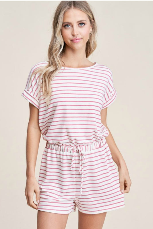 Elastic Waist Romper