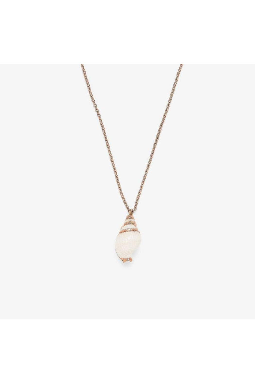 Electroplated Conch Necklace-Rose Gold