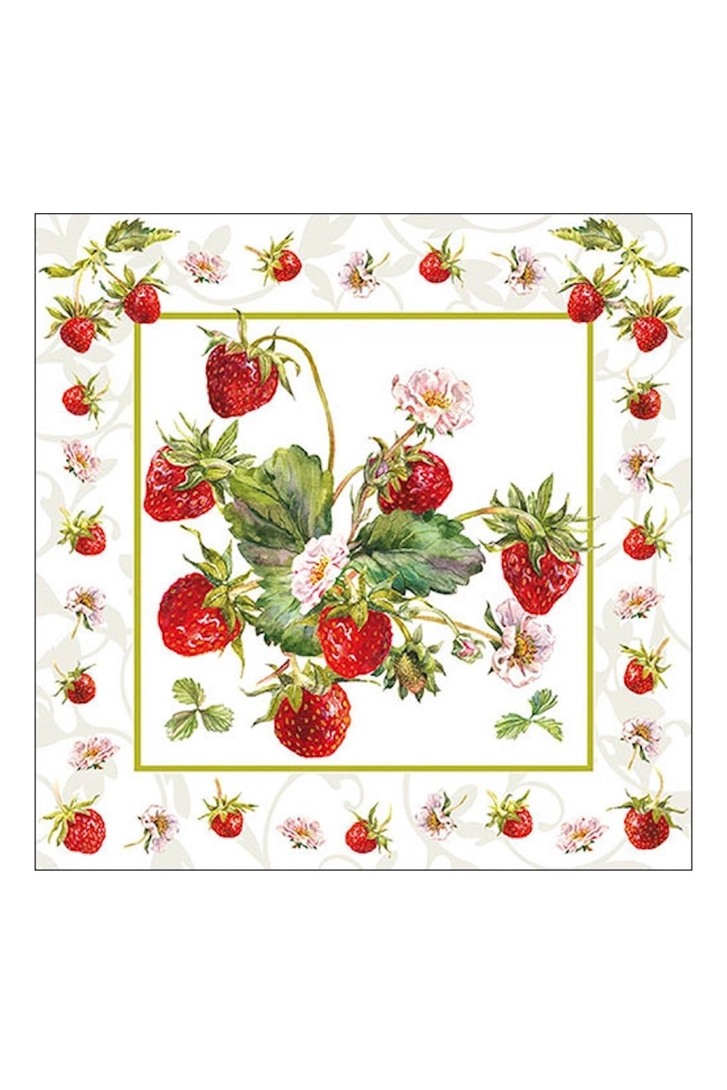 Strawberries Lunch Napkins