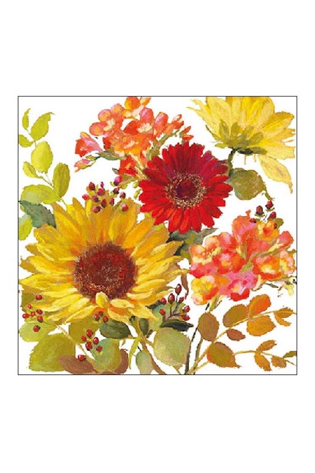 Sunflower Cocktail Napkin