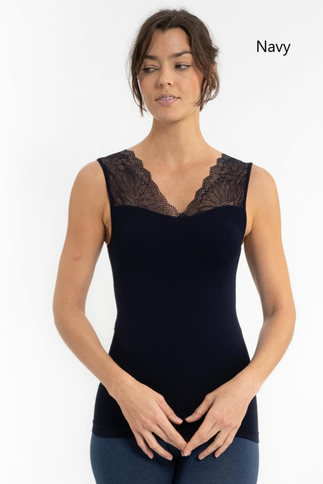 Lace Neck Tank