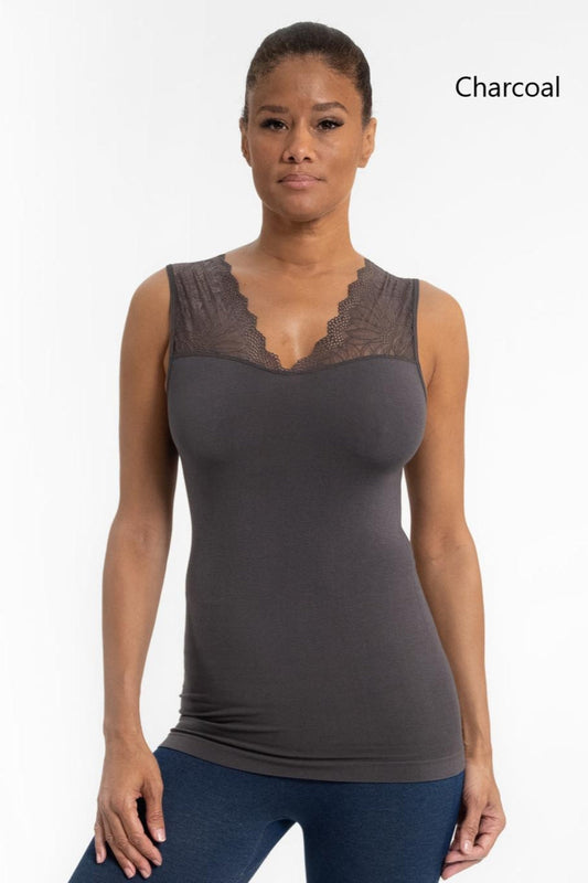 Lace Neck Tank