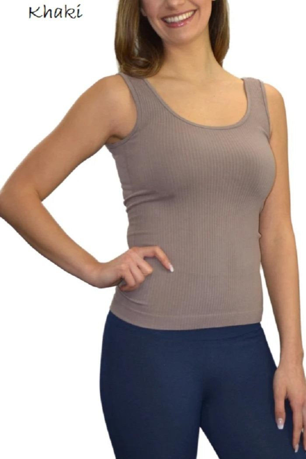 Ribbed Stretch Tank