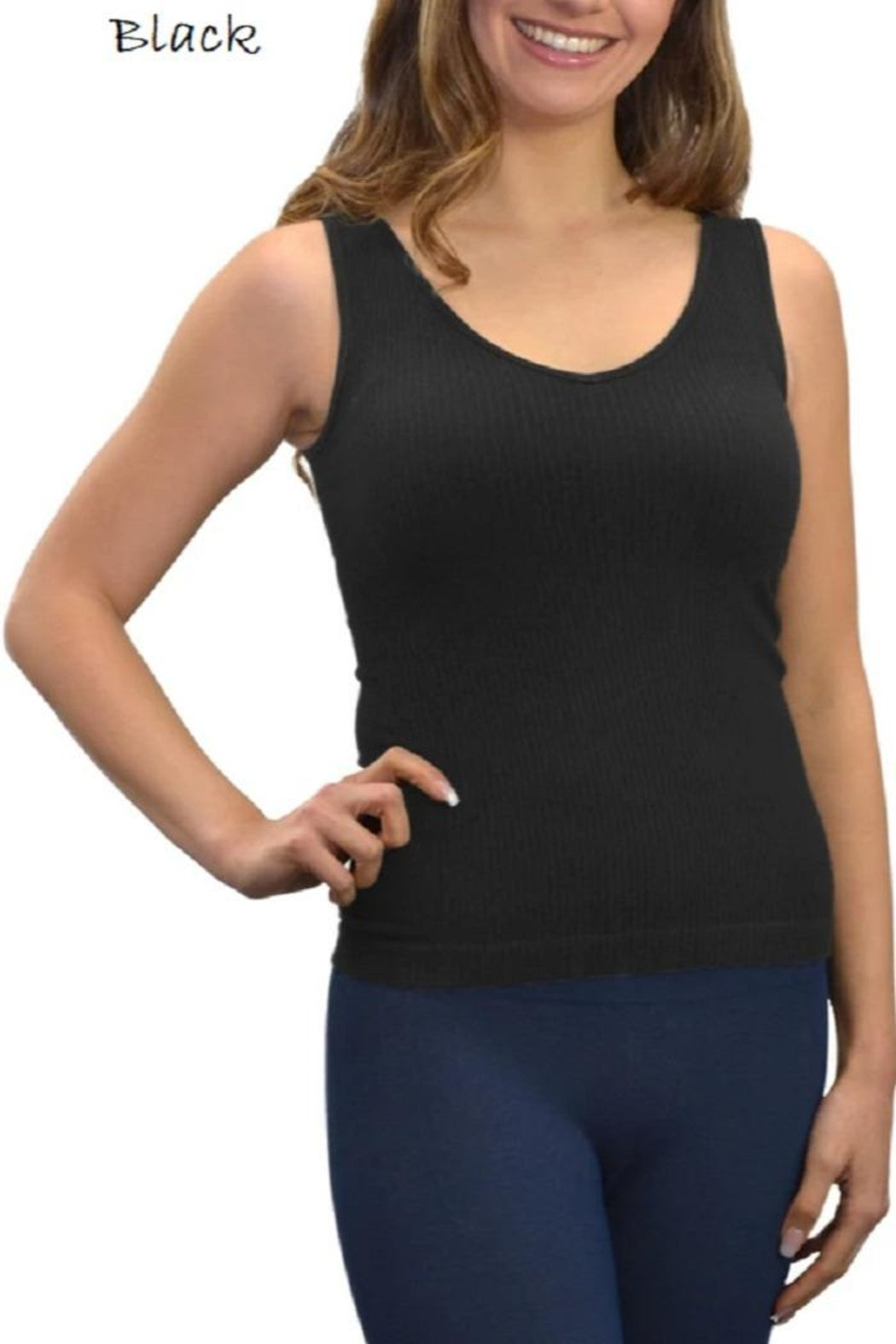 Ribbed Stretch Tank