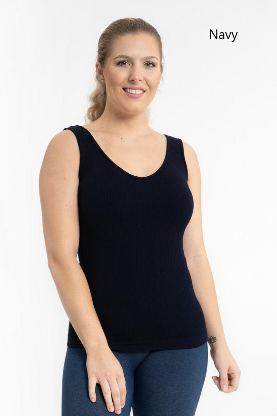 Ribbed Stretch Tank