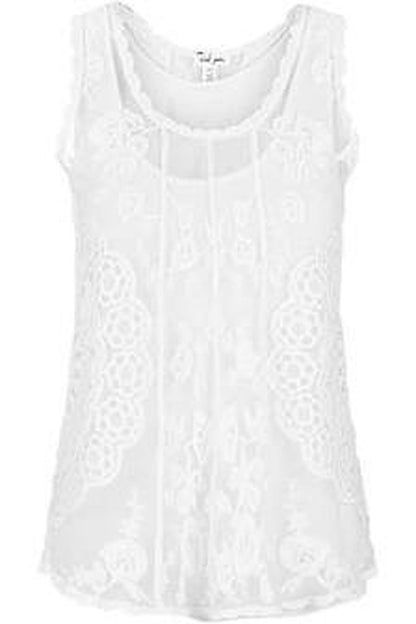 Embellished Sleevless Top