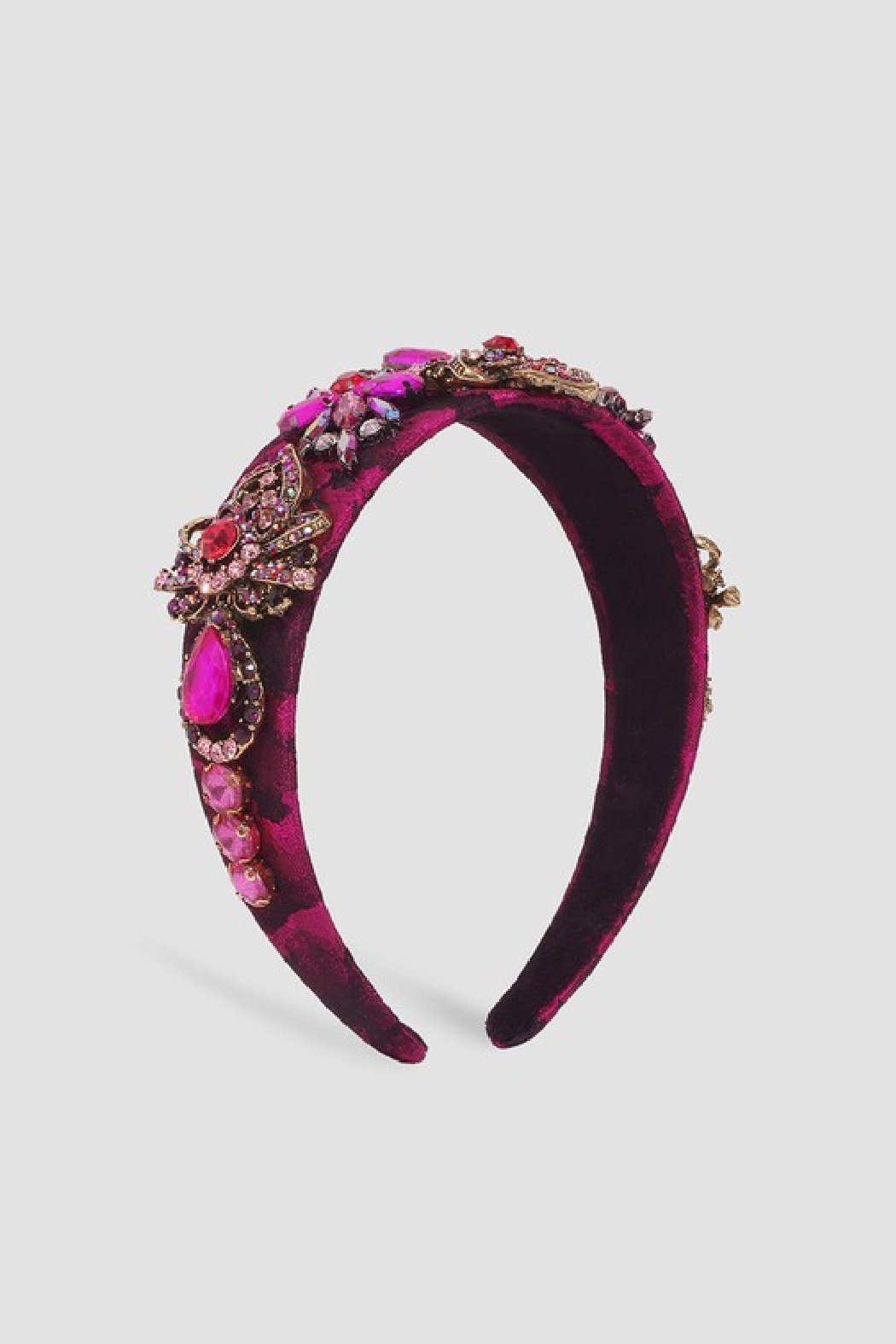 Embroidered Rhinestone Headband