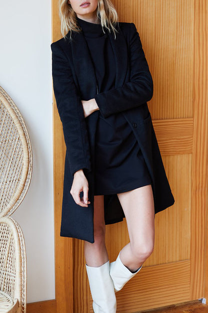 Edie Ponte Turtleneck Dress