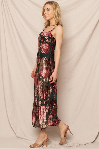 Floral Burnout Dress