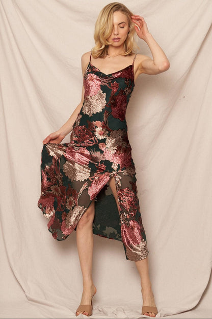 Floral Burnout Dress