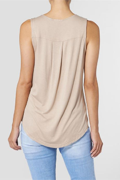 Erin Pleat Back Tank