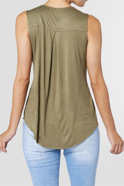 Erin Pleat Back Tank