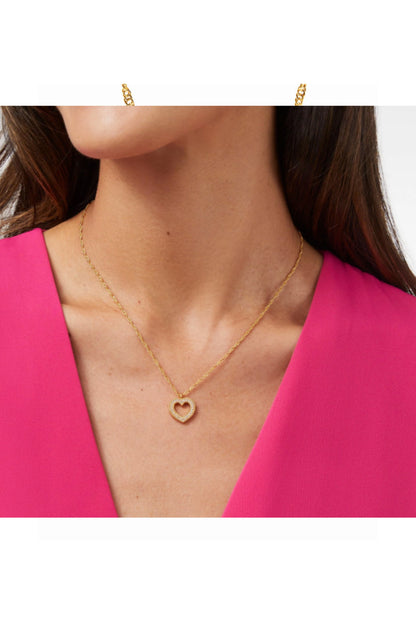 Esme Heart CZ Solitaire Necklace