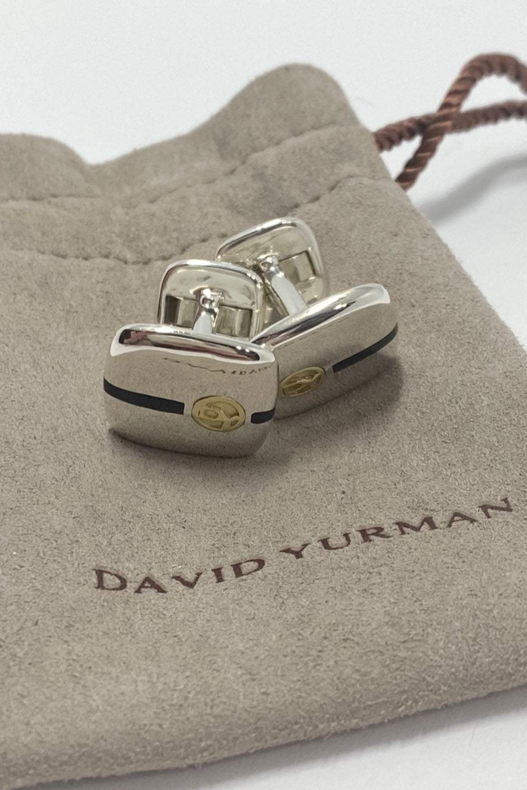 ESTATE Sterling Silver 18kt Cufflinks