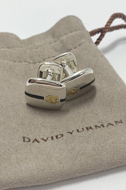 ESTATE Sterling Silver 18kt Cufflinks