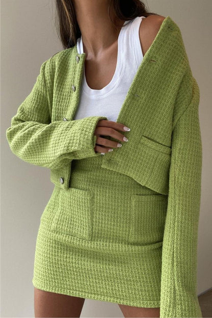 Textured Crop Jacket