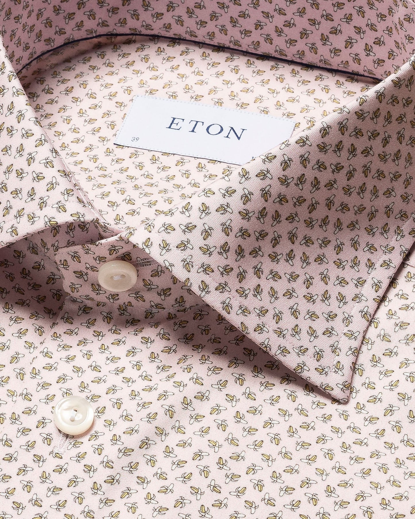 Eton Slim Fit Dress Shirt with Subtle Banana Print