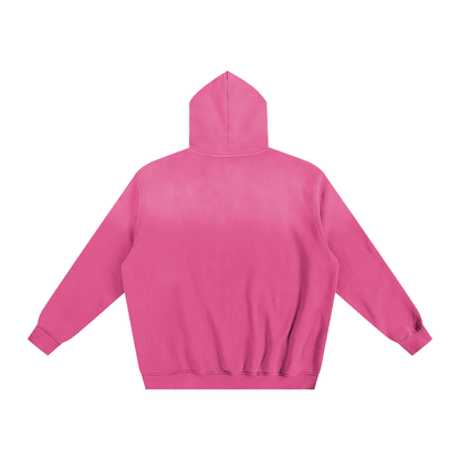 ESSNTIAL ELEMNTS Unisex 375G Faded Wash Fleece Hoodie