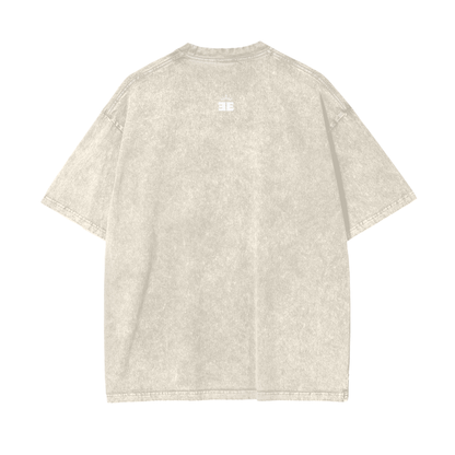 ESSNTIAL ELEMNTS Acid Wash Unisex Oversize Tee