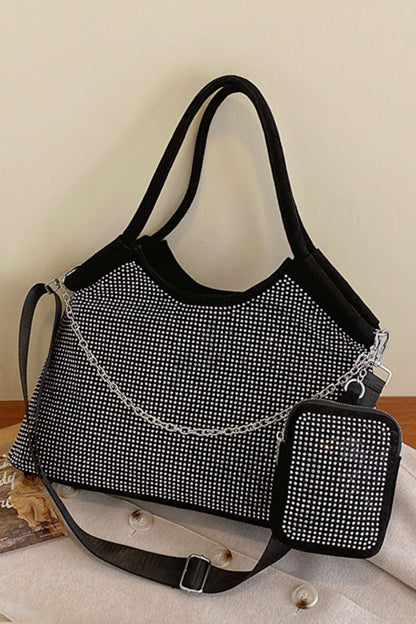Glitter PVC Large Shoulder Bag