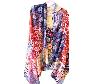 Multicolor Cotton/ Viscose Floral Scarf for women