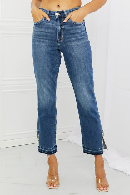 Judy Blue Abigail Full Size High Waisted Straight Jeans