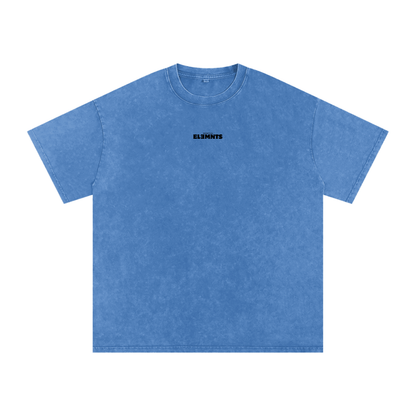 ESSNTIAL ELEMNTS Unisex 250G Acid Wash Oversize Tee