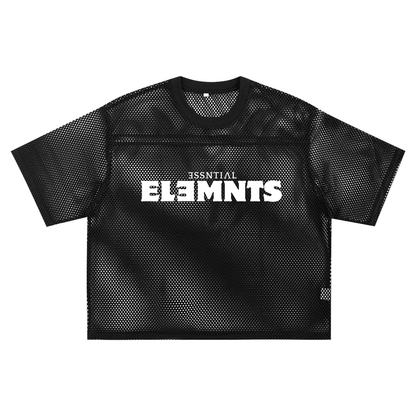ESSNTIAL ELEMNTS Unisex 260G C-Thru Boxy Net Tee