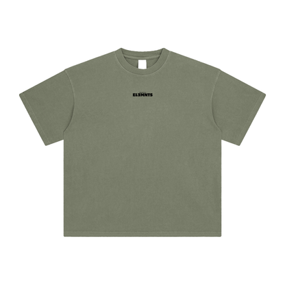 ESSNTIAL ELEMNTS Unisex DS Vintage Stone Wash Tee