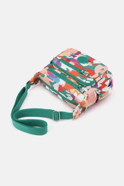 Multicolored Nylon Shoulder Bag