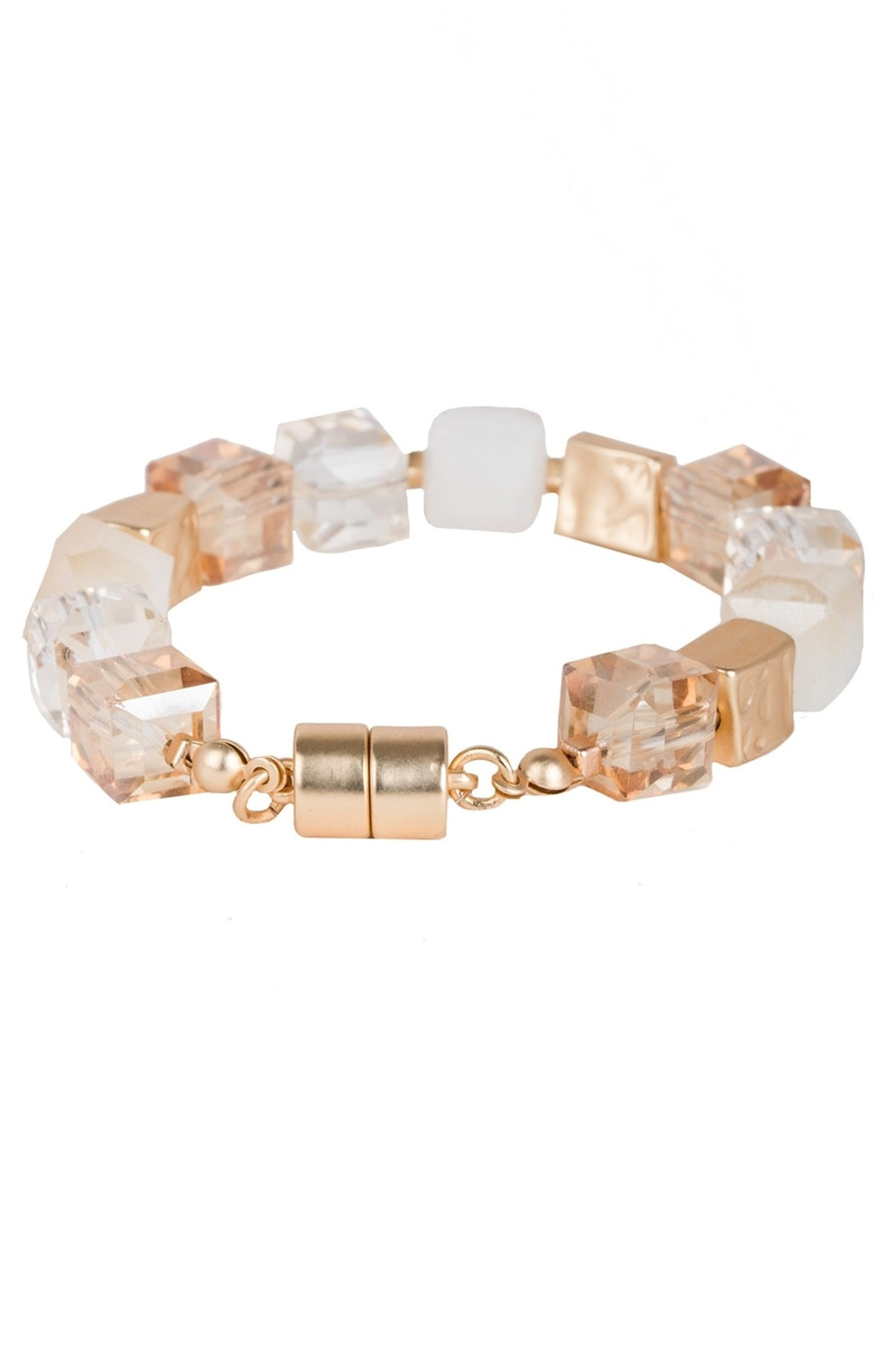 Faceted Bead Stone Bracelet