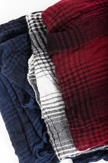 Faded Plaid Scarf Bundle