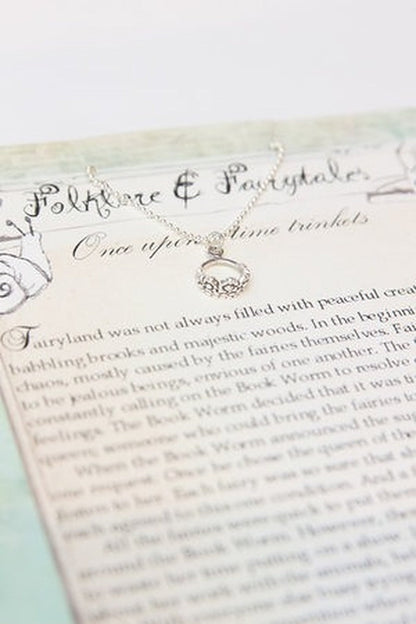Fairy crown storybook necklace