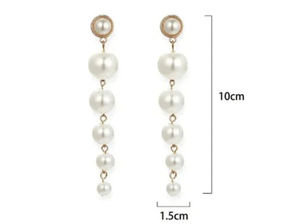 Fancy Girl Pearl Dangle Earrings