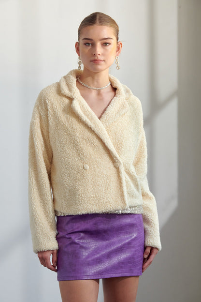 Faux Fur Collared Jacket