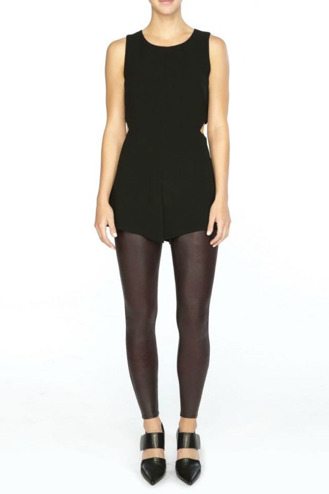 Faux Leather Legging