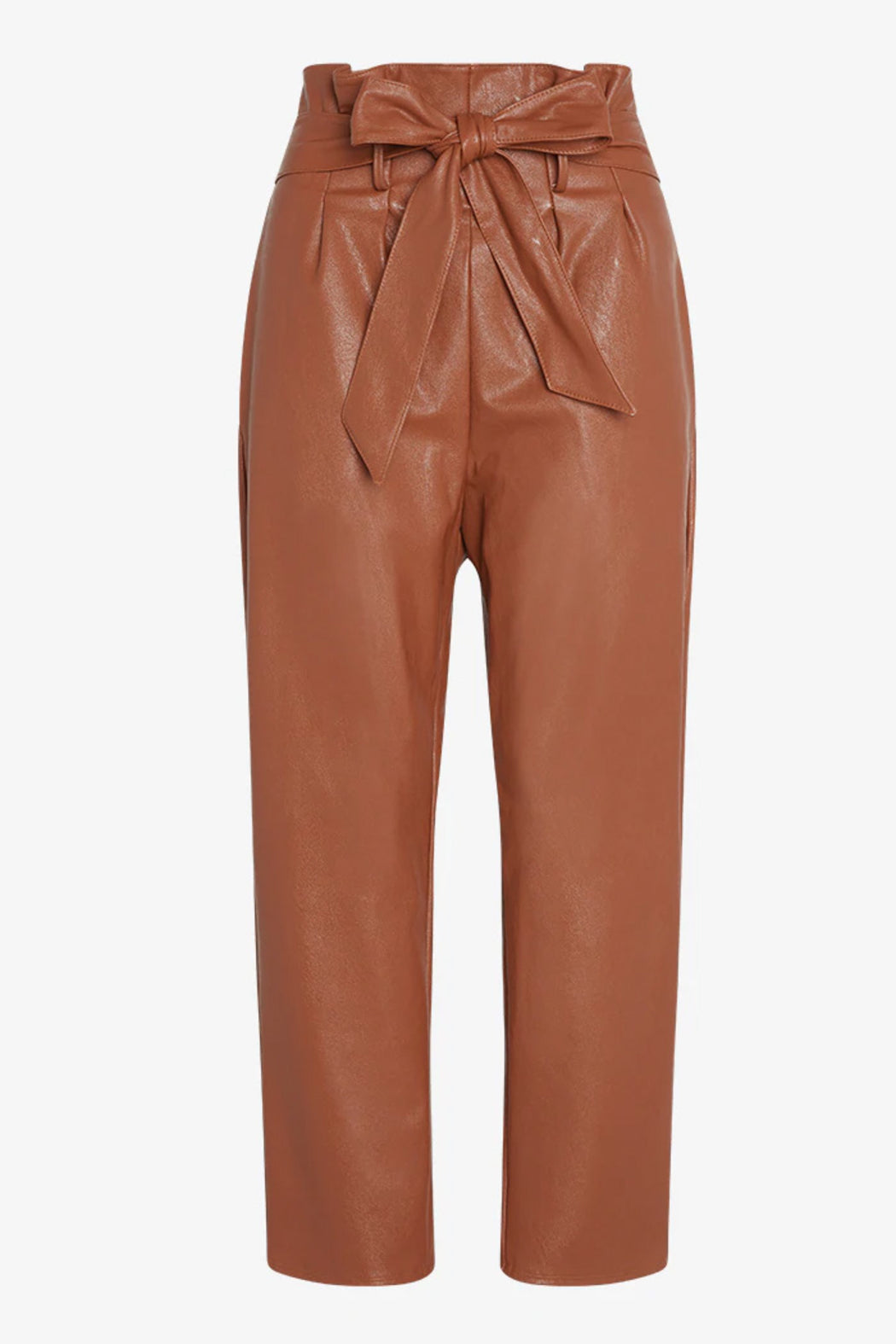 Faux Leather Paperbag Pant