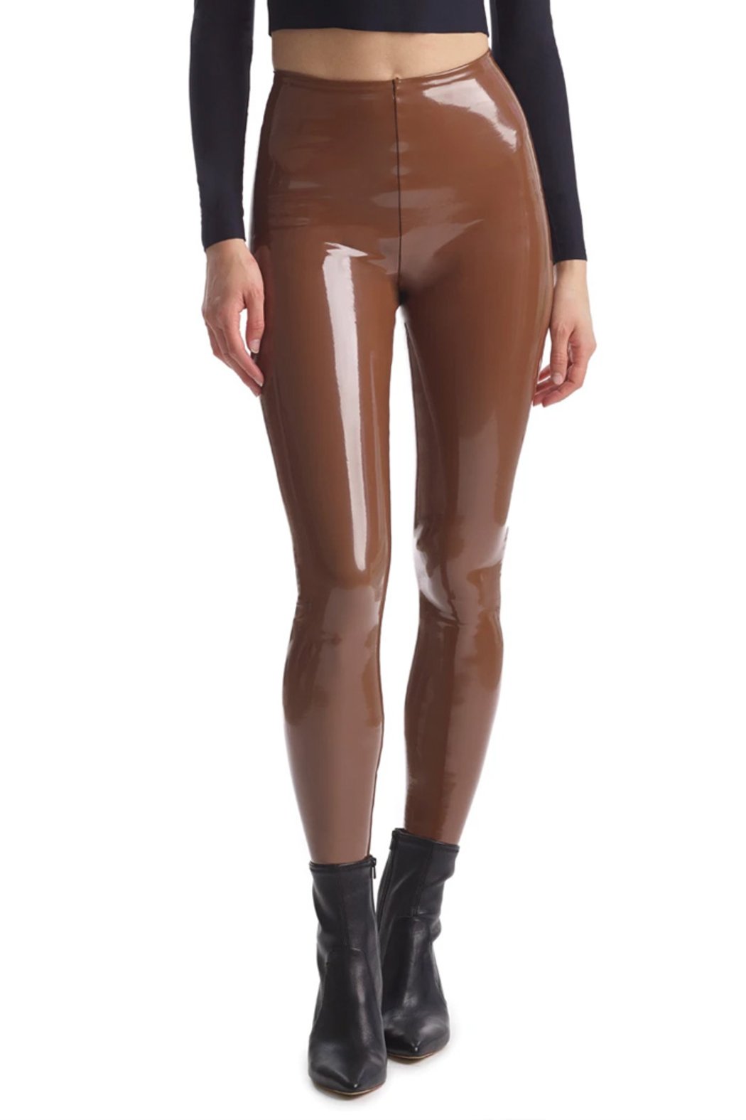 Faux Patent Leather Leggings