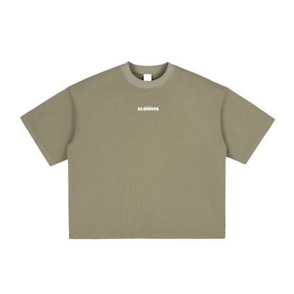 ESSNTIAL ELEMNTS Unisex 260G Vintage Washed Boxy Tee