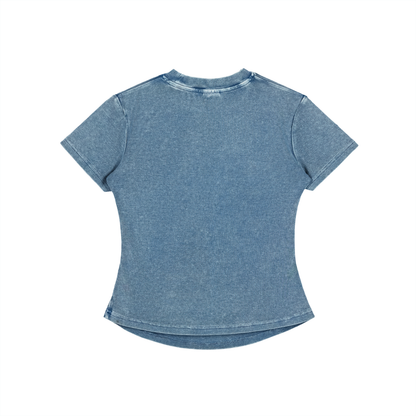 ESSNTIAL ELEMNTS Women's 280G VT Wash Bodycon Tee