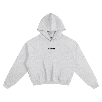 ESSNTIAL ELEMNTS Unisex 400G Solid Color Boxy Hoodie
