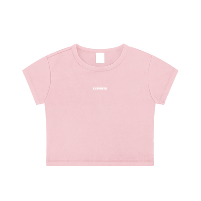 ESSNTIAL ELEMNTS Women's 235G Snow Washed Crop Top Tee